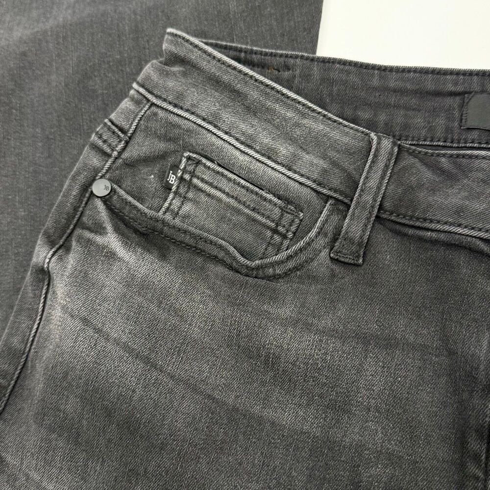 Judy Blue High Rise Super Flare Burnout Black Jeans with Stretch - US Juniors Si - Picture 5 of 8